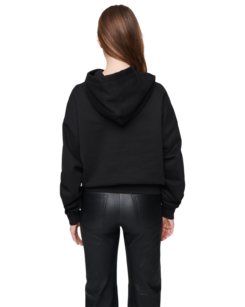 Women's Cropped Hoodie in Black