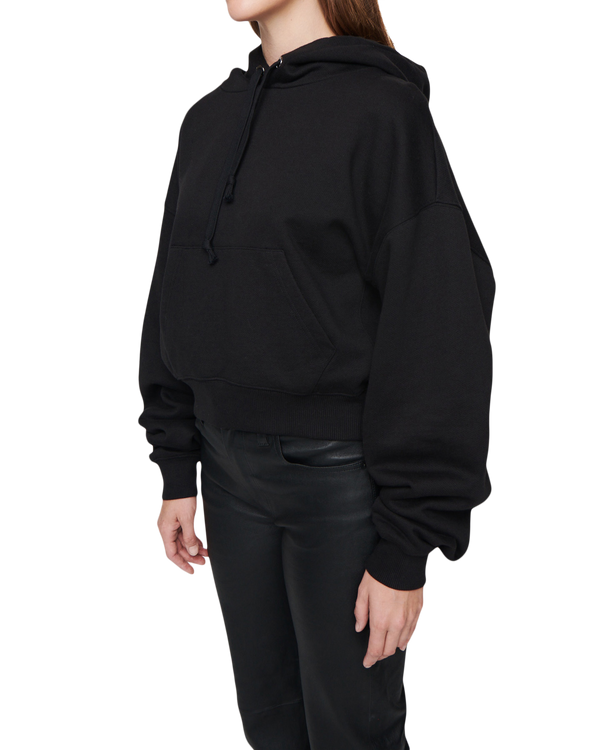 Women's Cropped Hoodie in Black