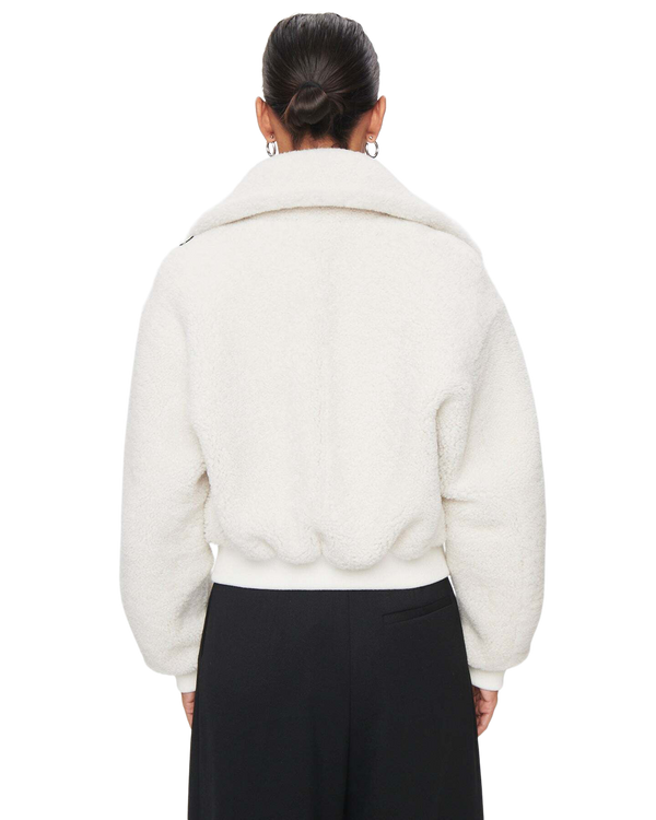 Women's Shearling Jacket in White