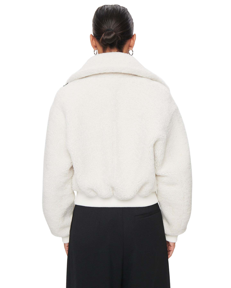 Women's Shearling Jacket in White