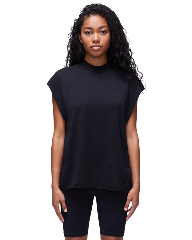 unisex black muscle tee